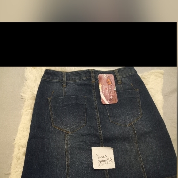 Love Fire Denim skirt - Picture 2 of 6